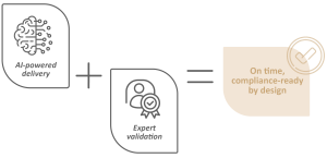 AI + expert validation